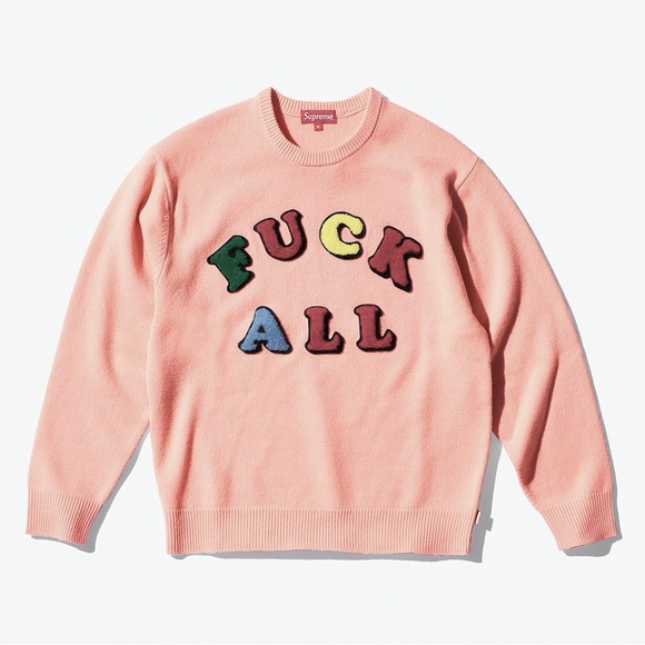 Jamie Reid/Supreme F*ck All Sweater Original artwork - Picture 1 of 9